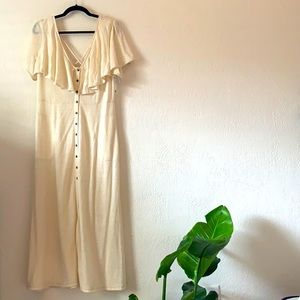 Bohemian style tan dress